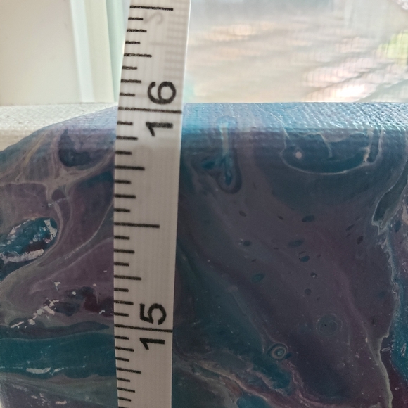 Original Handmade Acrylic Large Abstract Fluid Art Butterfly Painting by CEO - Picture 5 of 7